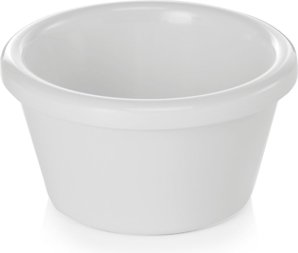 Dipschale rund glatt Melamin 50 ml weiß bruchfest Ø 7 cm