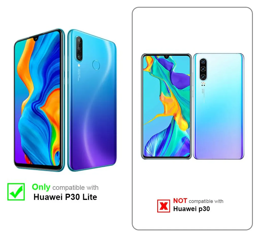 Custodia Cadorabo Huawei P30 Lite: Cover Silicone TPU Nero Robusta - 2