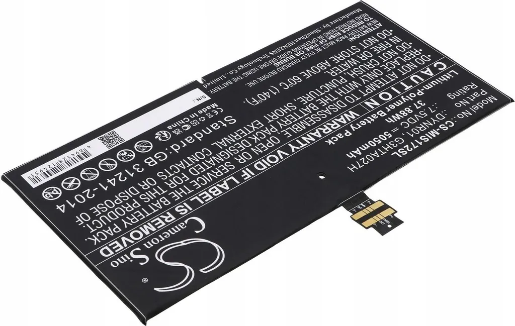 Batterie de Rechange pour Tablette Surface Pro 4 Modèle 1724 Interne - 2