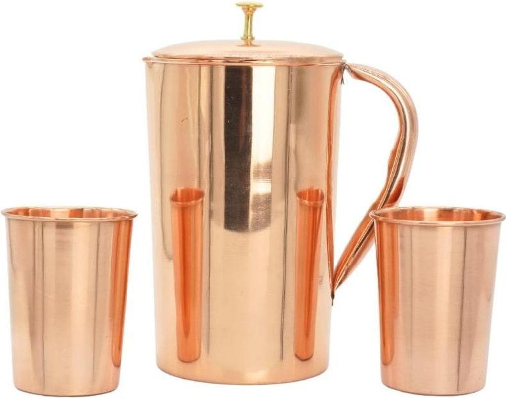 Kupferset PLAIN Krug 1400 ml + 2 Tassen 250 ml Gisane