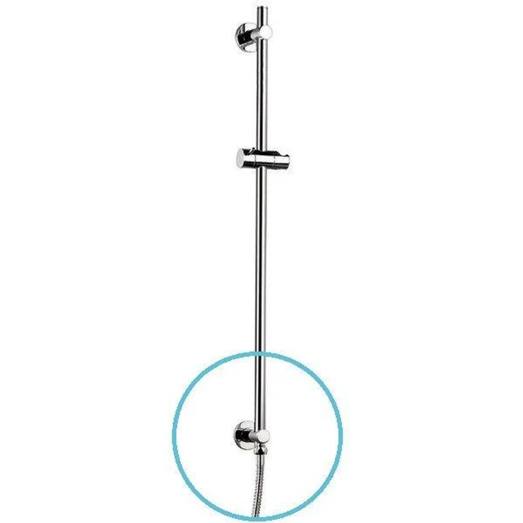 Barre de douche DANIELA 700 mm avec écoulement Sapho Luka 1202-08 chromé