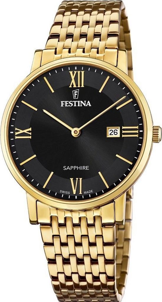 Festina Herrenuhr F20020-3 gold