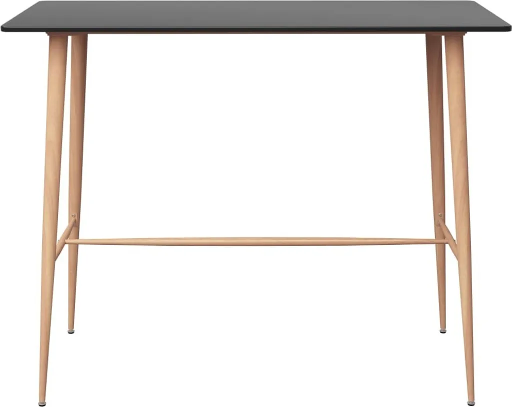 vidaXL Tavolo Alto Bar Nero 120cm | Arredo Moderno Casa e Bistro