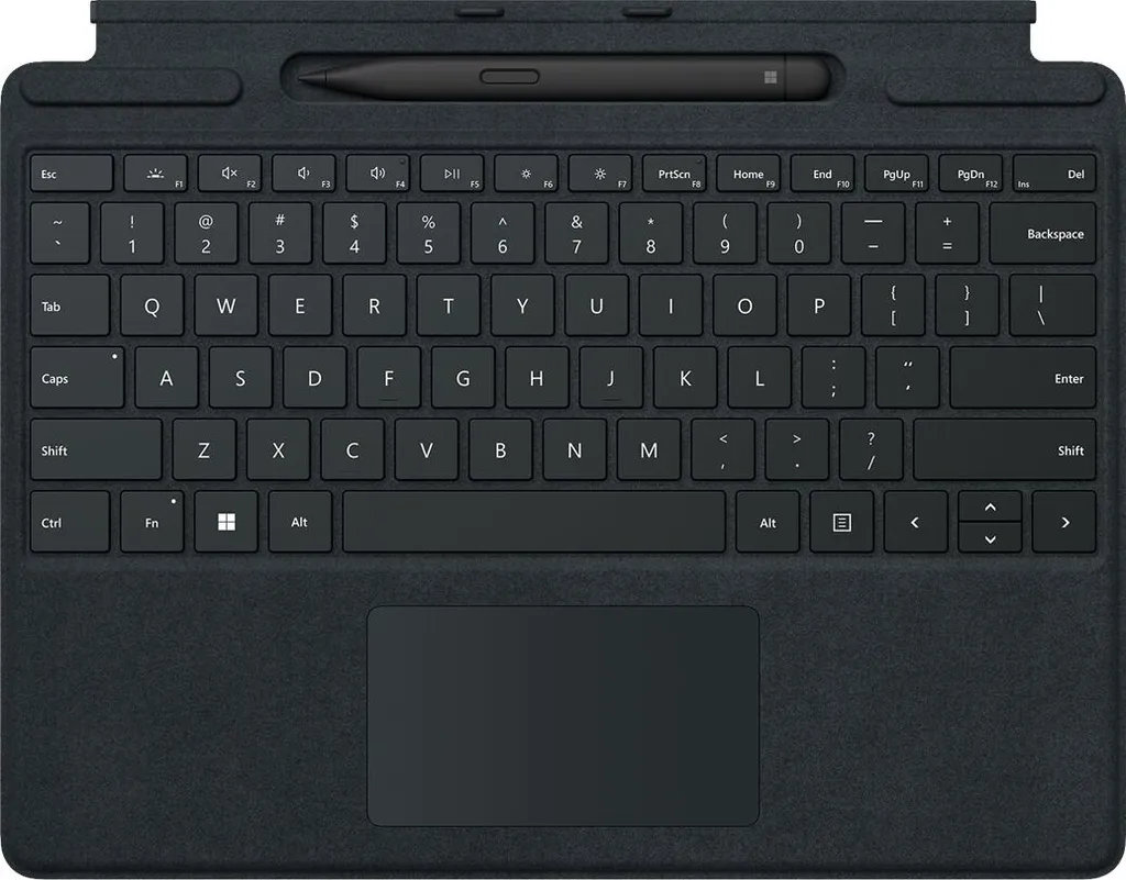 Clavier Microsoft Surface Pro Signature avec Slim Pen 2 Noir Carbone