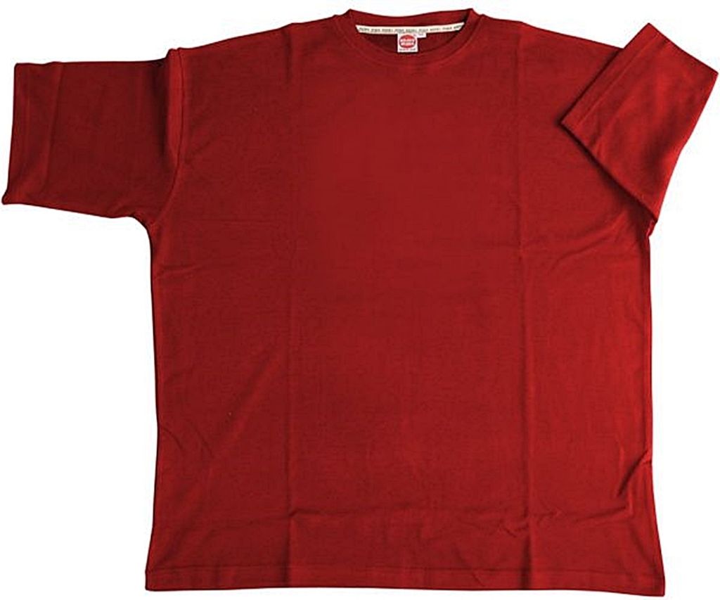 Übergrößen Basic T-Shirt HONEYMOON Rot 6XL