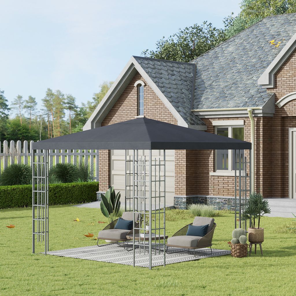 Outsunny Gartenpavillon 2,95 x 2,95 m | Kaufland.de