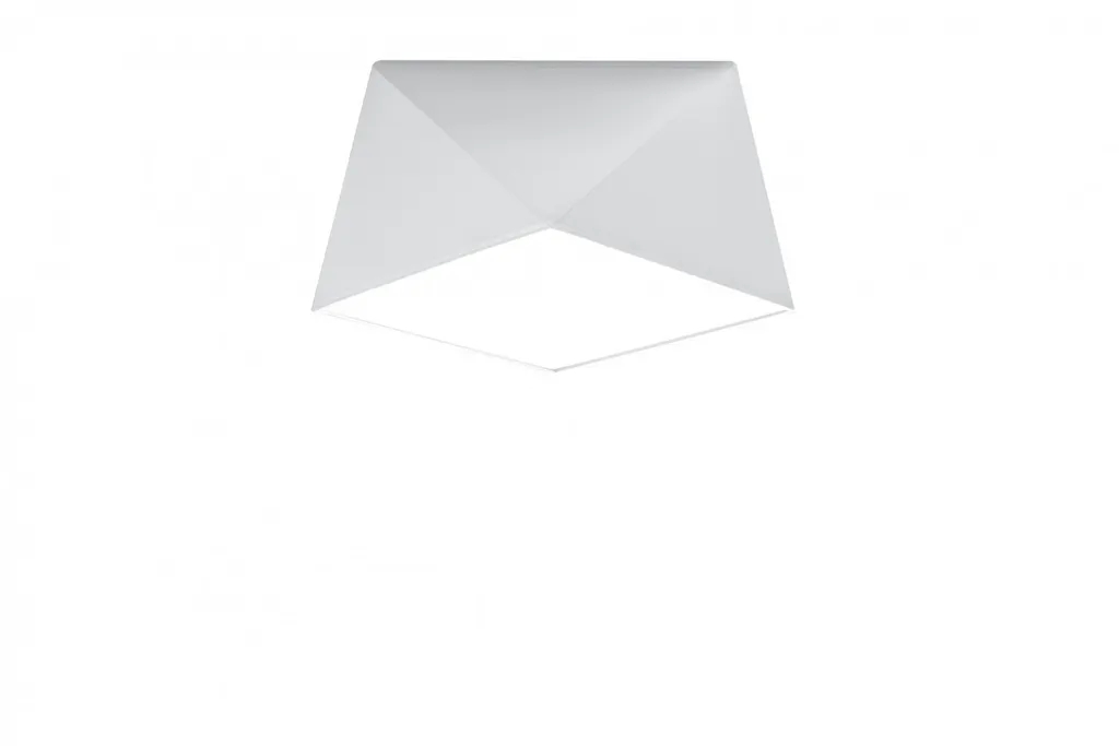 Luminaire de plafond HEXA 25 blanc 25cm culot E27 design Sollux