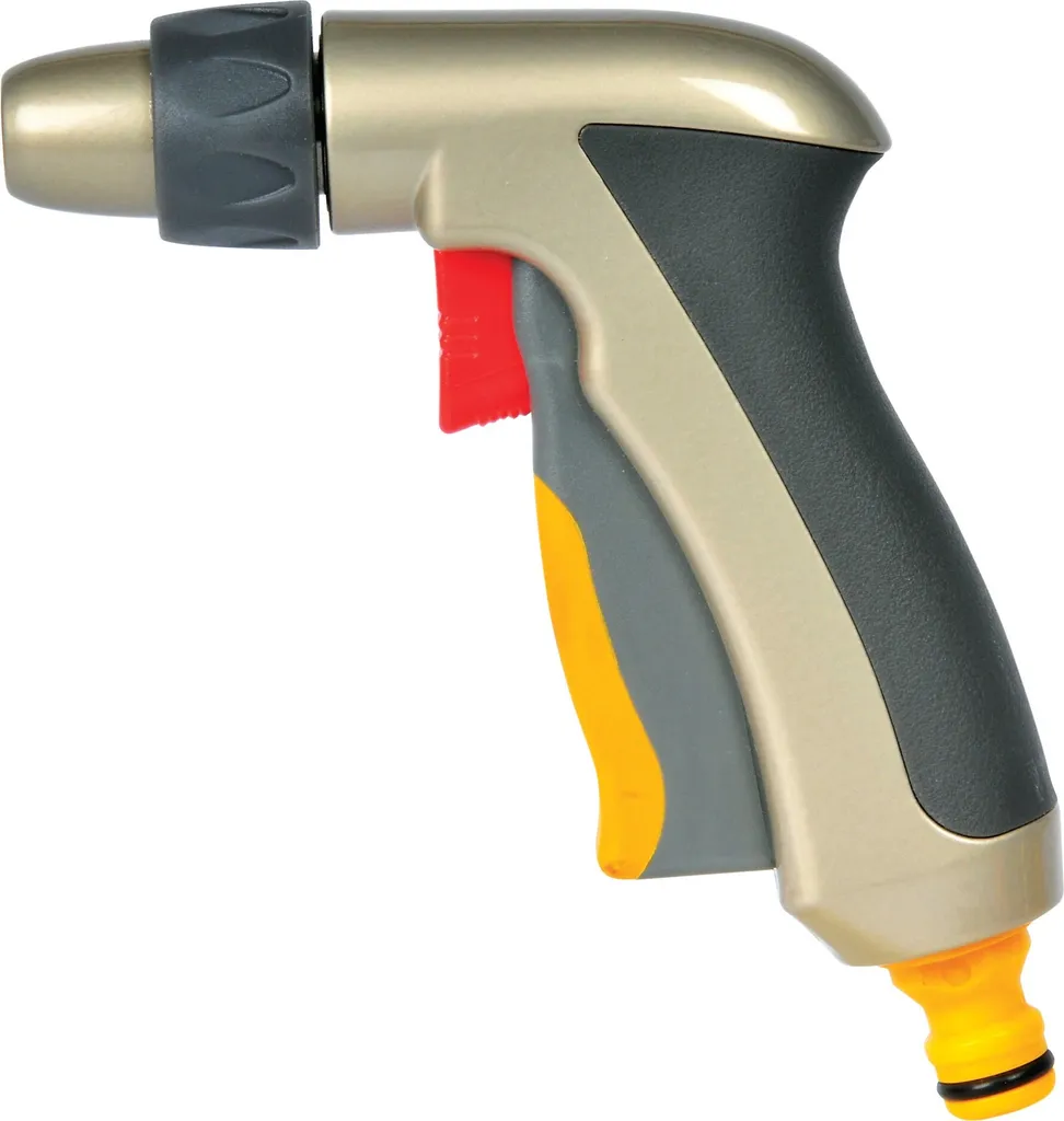 Pistolet de jardinage métallique à jet droit pour entretien extérieur