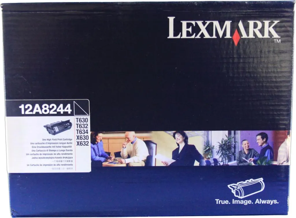 Toner noir Lexmark 12A8244 pour imprimantes T630 T632 T634 remplace 12A7462