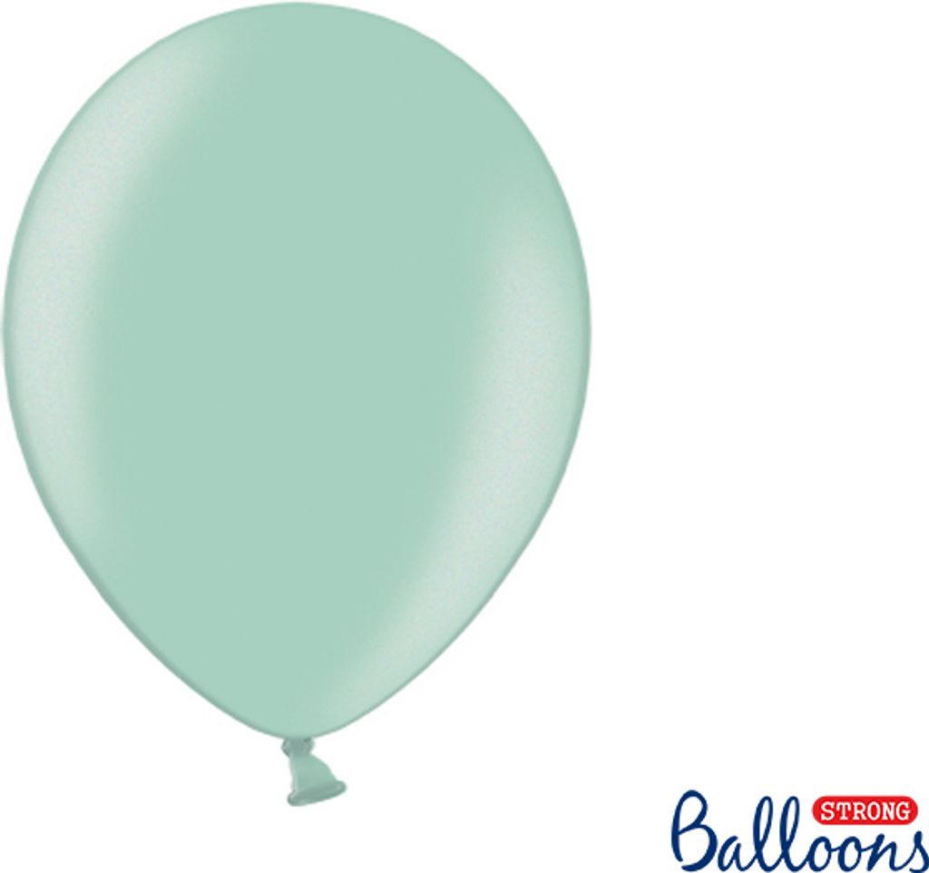 Strong Balloons 30cm, Metallic Mintgrün (1 Packung / 50 Stück)