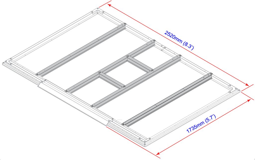 DURAMAX Profilés de sol pour maisons 4,7 m² DURAMAX 57102 Image du produit 