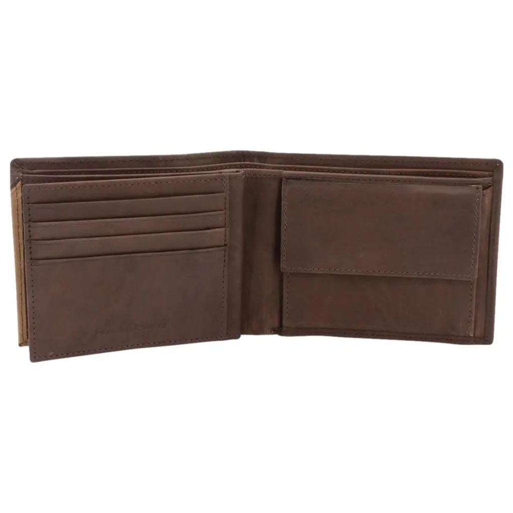 Porte-monnaie Friedrich Lederwaren GILMERS : Cuir sécurisé RFID Cognac