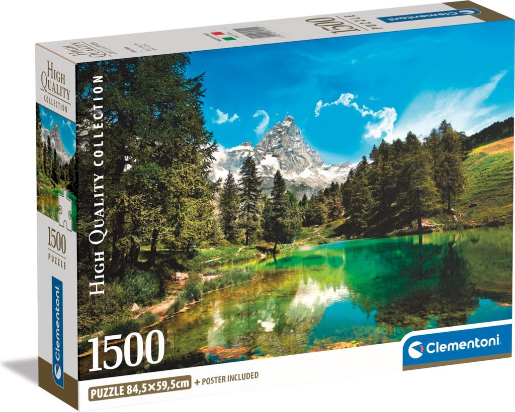 Puzzle CLE 1500 Compact Lago Blu 31720 Immagine del prodotto 