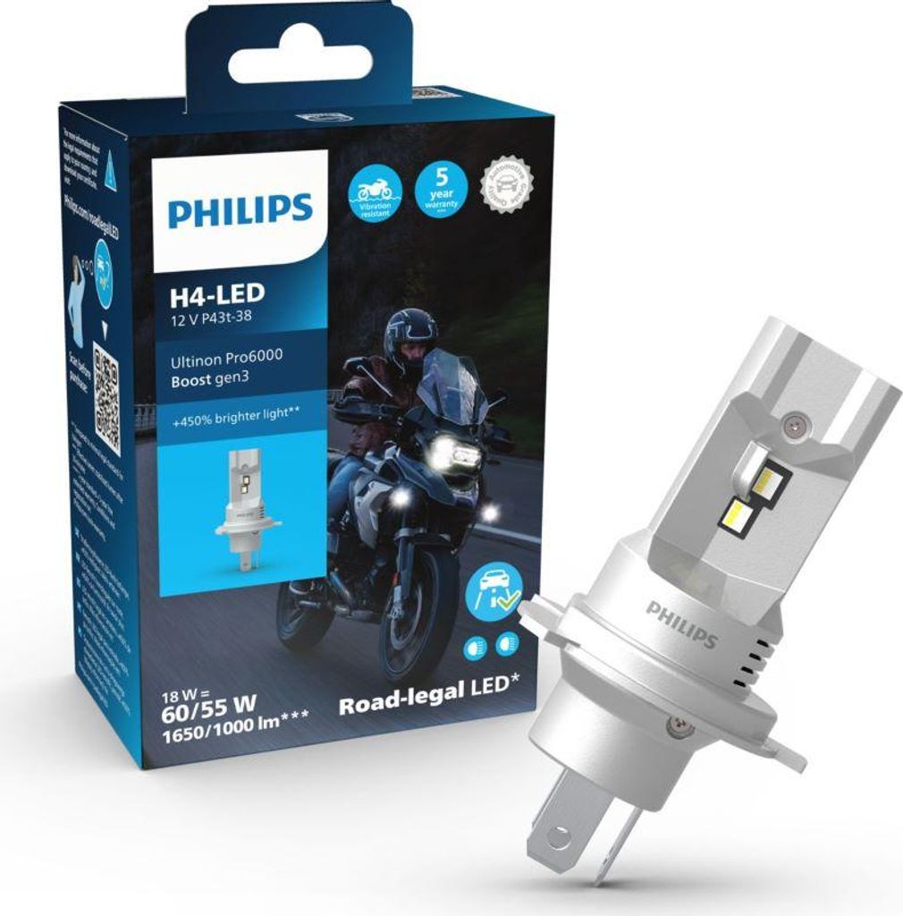 Philips Ultinon Pro6000 Boost 11342U60B3X1 Motorradlampen, Produktbild 