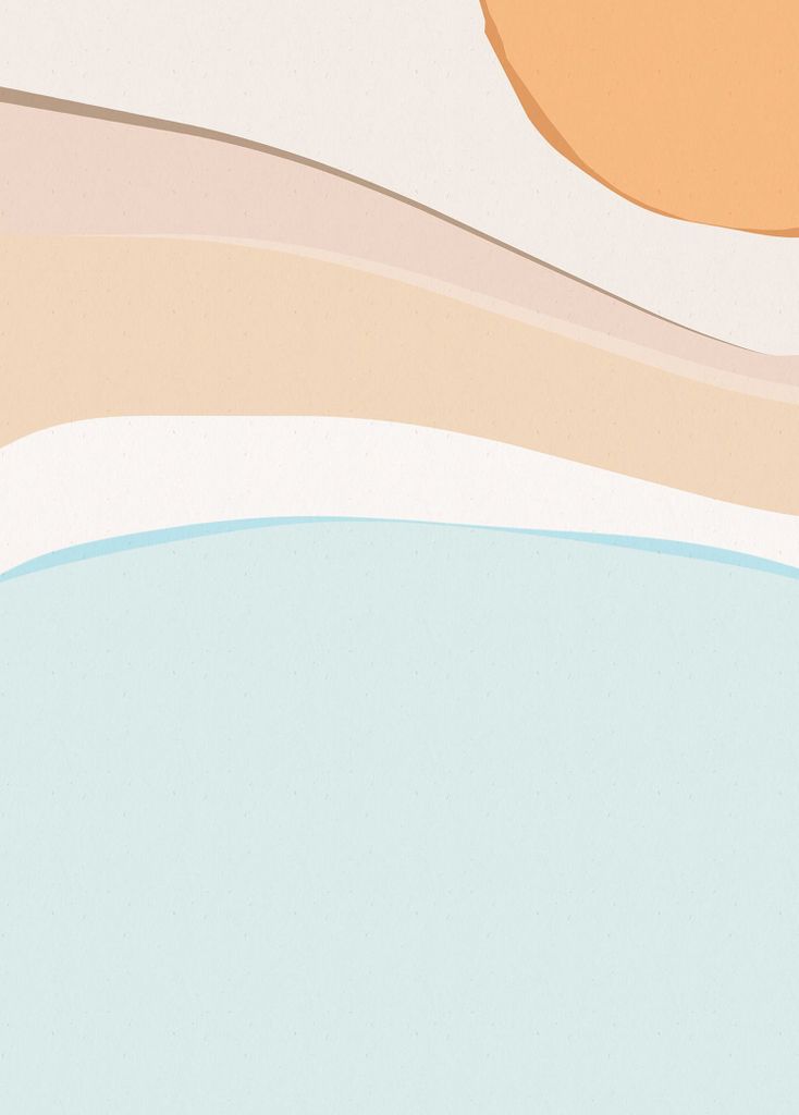 Sanders & Sanders Fototapete künstlerisch Blau, Beige und Orange 200 x 280 cm
