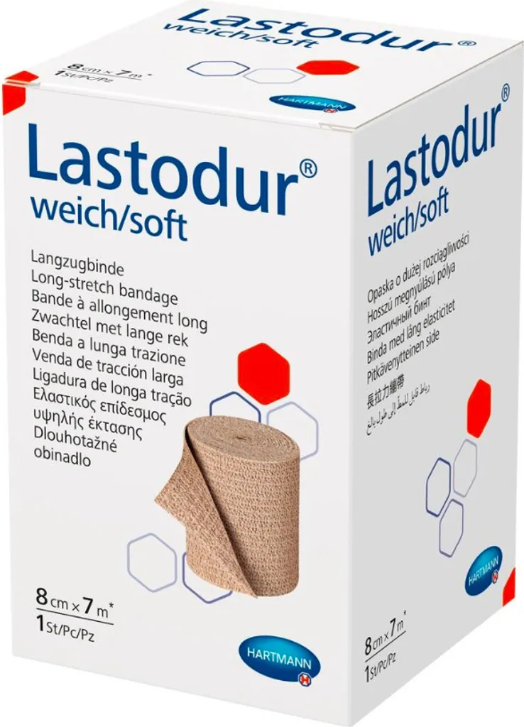 Bande Lastodur souple 8 cm x 7 m : bande de contention Hartmann 1 pc