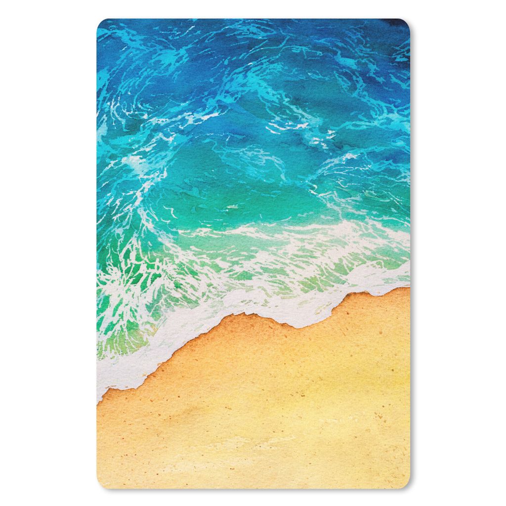 MuchoWow Mauspad Mousepad Meer - Golf - Strand 18x27 cm - Mousepads - Maus Mat - Pad - Mausunterlage