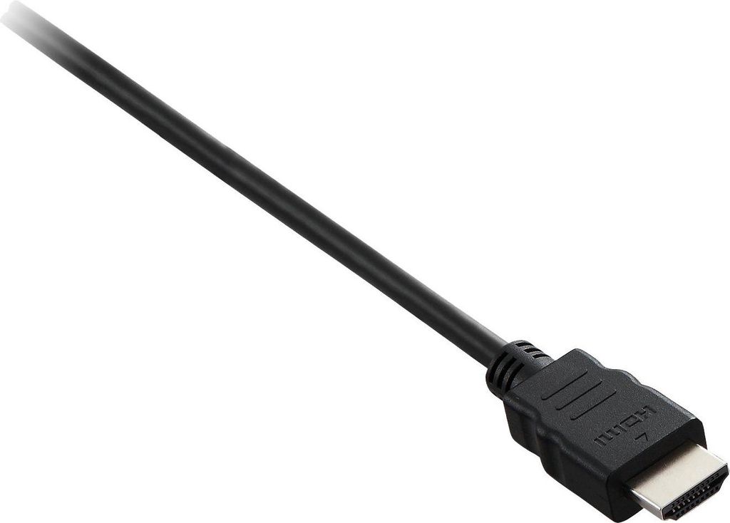 V7 High Speed HDMI (m/m) Kabel mit Thin Ethernet 2m - Schwarz - HDMI Kabel (2m, HDMI Typ A (Standard), HDMI Typ A (Standard), Schwarz)