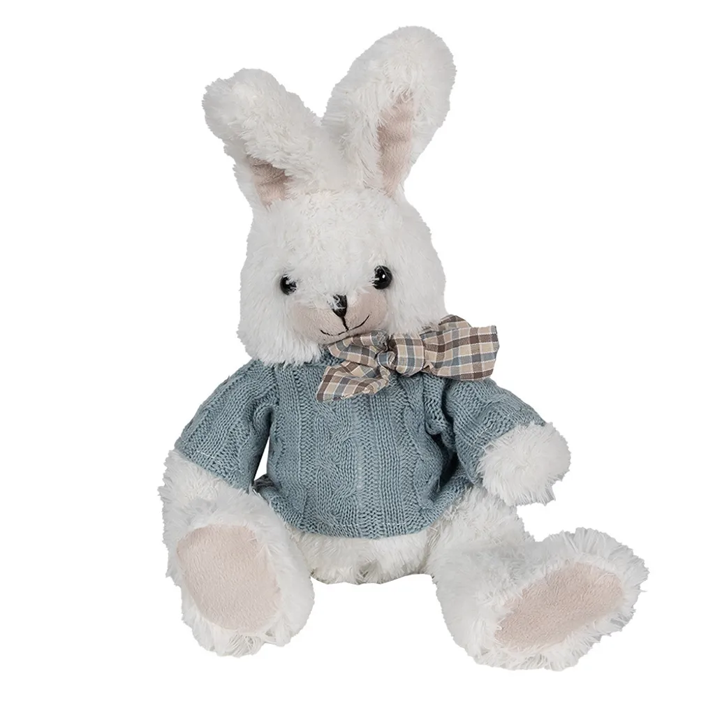 Peluche Lapin Blanc Anti-Stress 24 cm - Un Réconfort Doux et Apaisant