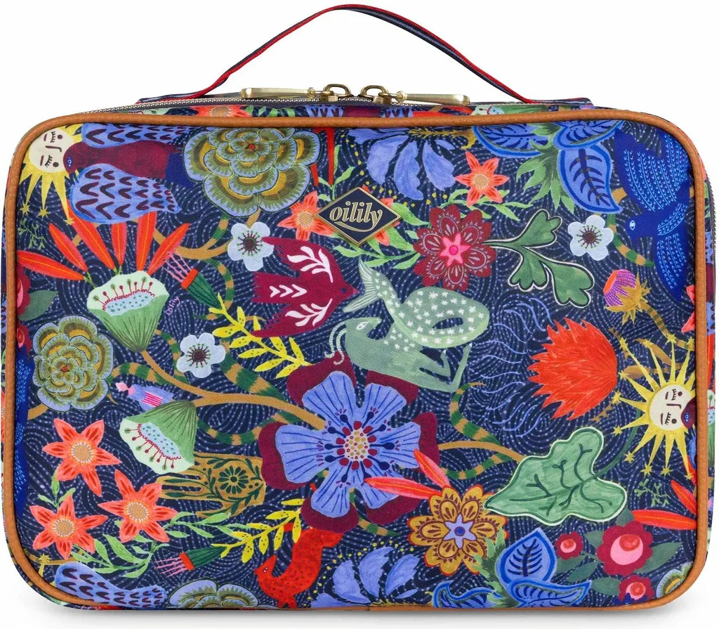 Oilily Cara Travel Kit Patriot Blue: Borsa Trucco con Gancio per Viaggio