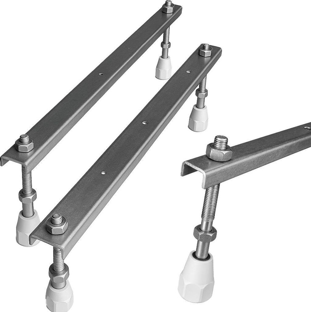 Granitan | Montageset Badewannensockel - stabil - verstellbar - einfache Installation - langlebig
