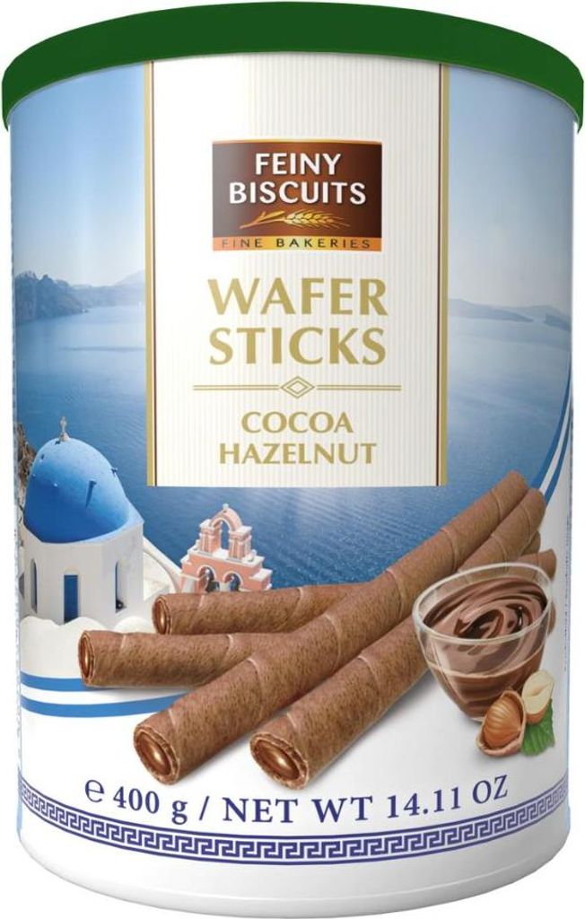 Feiny Biscuits Wafer Sticks Cocoa Hazelnut 400g Produktbild 