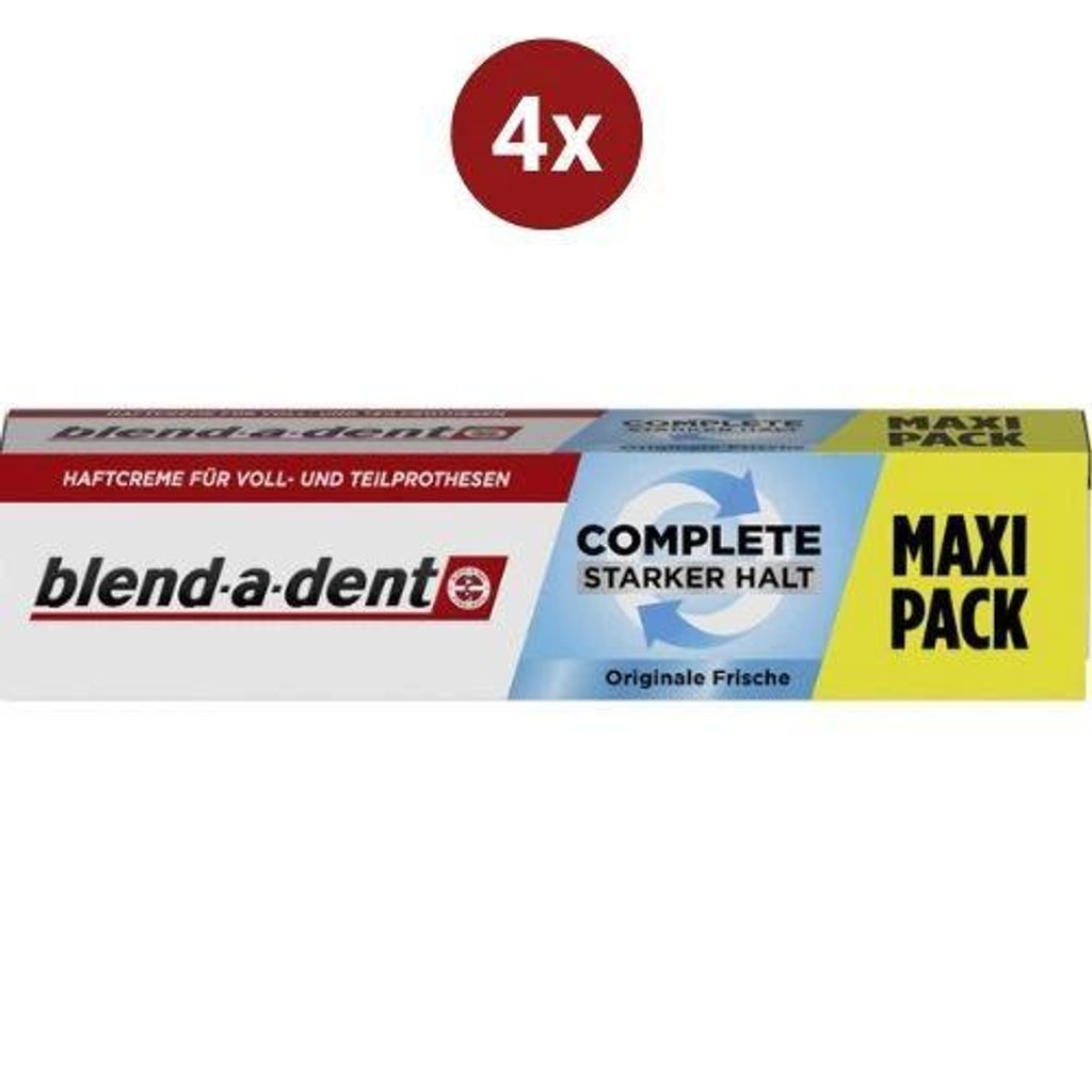 Blend-a-dent Haftcreme für Zahnersatz 4 x 70 ml