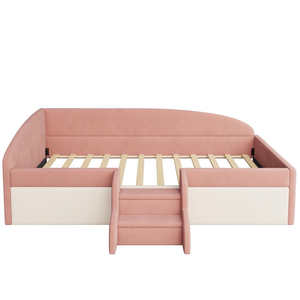 Flieks Kinderbett 90x190cm mit Treppe, Kinder Schlafsofa Produktbild 