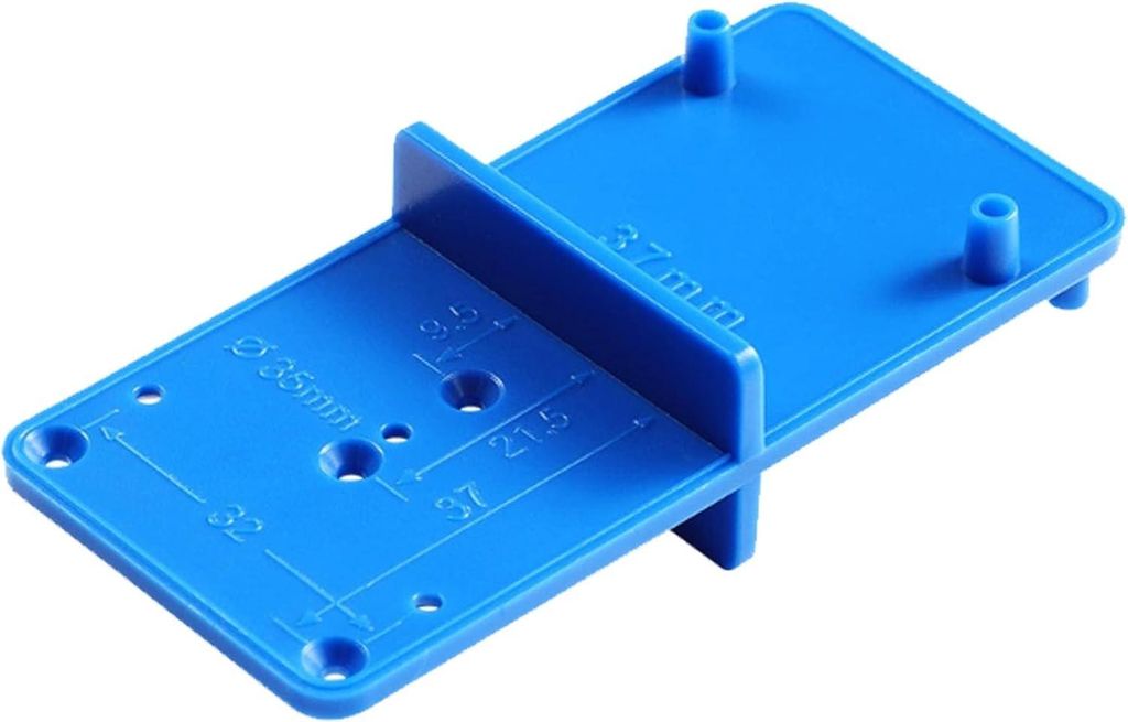 Bohrschablone - Blau Lochreihenschablone, Kunststoff Topfband Schablone Topfband Bohrschablone, Topfscharnier Schablone für Bohrhilfe Topfscharnie...