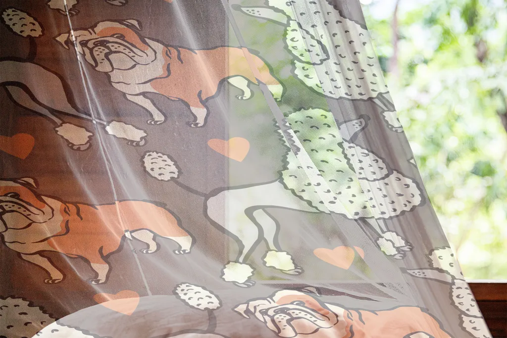 Arazzo Parete Lavabile ABAKUHAUS 160x274 - Bulldog Cocoa Multicolore - 2