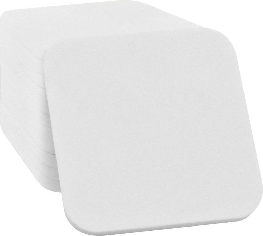 CombiCraft Weiße Wertmarken Chips Quadrat 38x38mm - 100 Stück