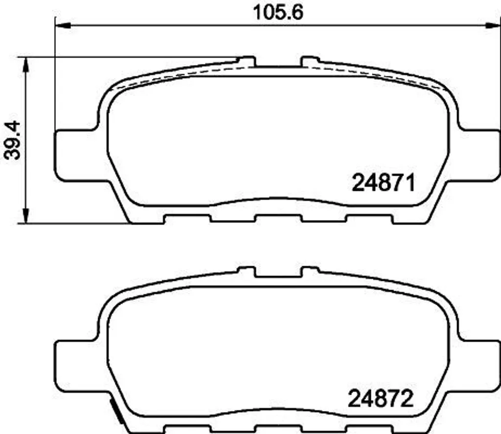 Plaquettes de Frein de Rechange Nissan Murano II et Pathfinder IV HELLA