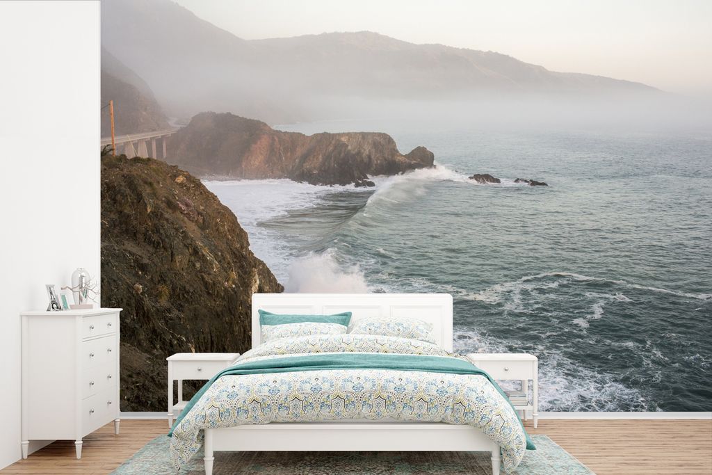 MuchoWow Fototapete für Wohnzimmer oder Schlafzimmer Wandtapete Vinyl Motivtapete Cliffs Amerika - 390x260 cm - Papiertapete