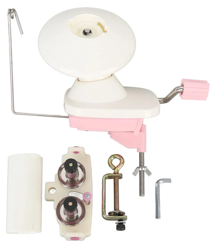 Bobineuse de laine manuelle à double tête avec guide-fil 150g robuste