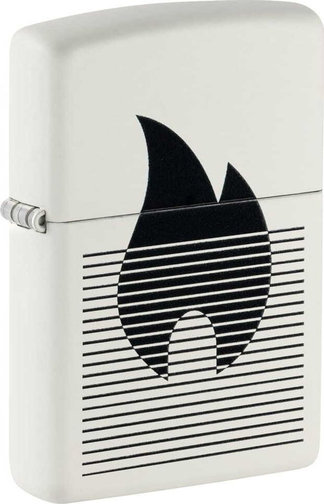 Zippo Feuerzeug Schwarz – Windfest, Benzinbetrieben, Edles Design mit Linienstruktur – Kultqualität