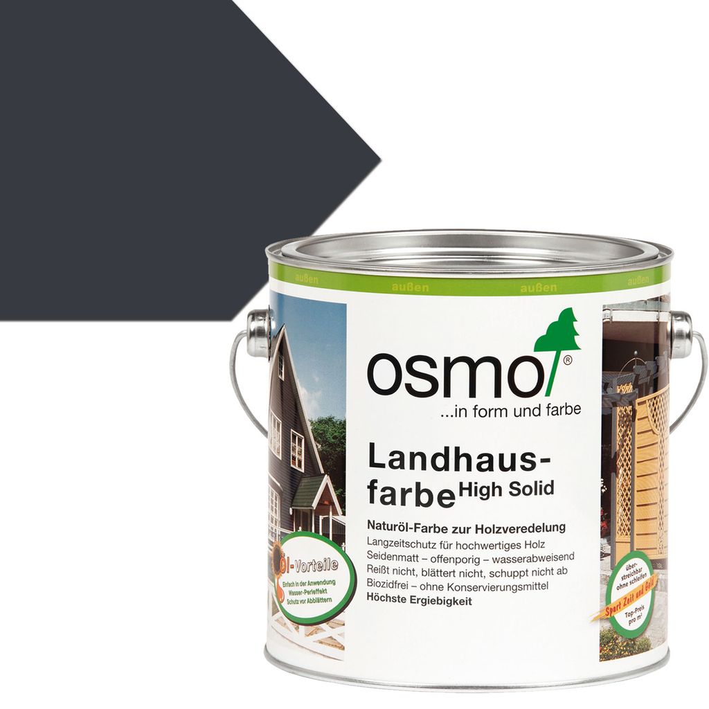 OSMO Landhausfarbe -2716 Anthrazitgrau (RAL7016)-25 Liter