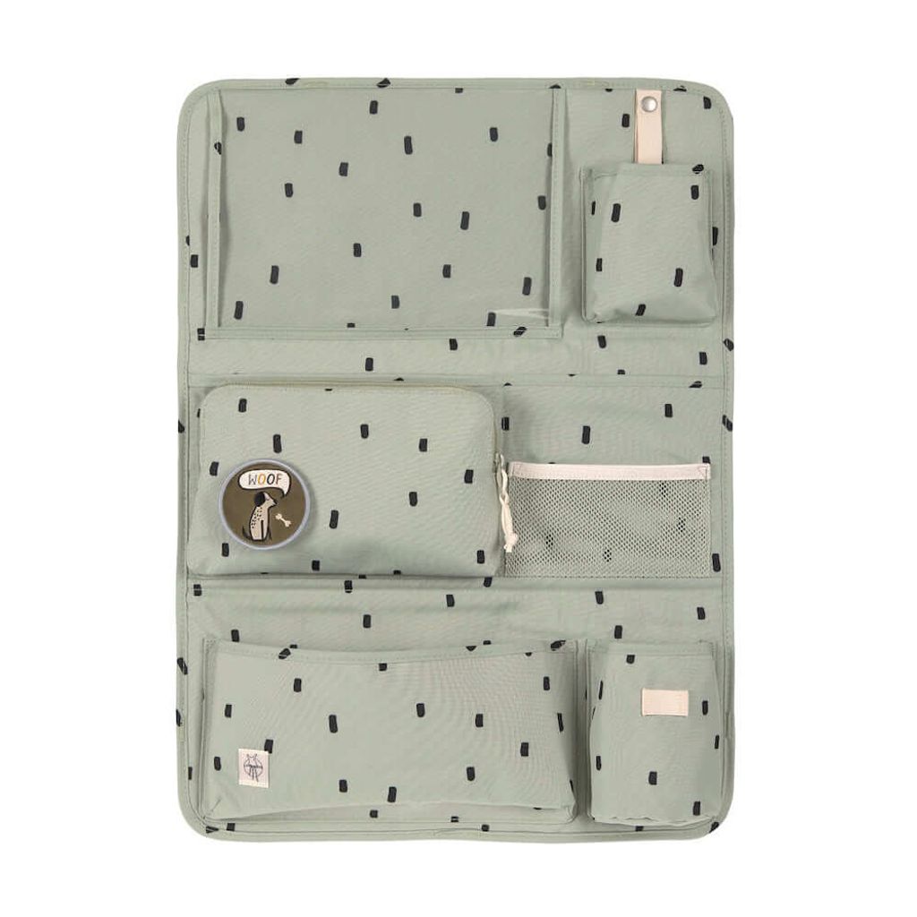 Lässig Autorücksitz Organizer Happy Prints light olive