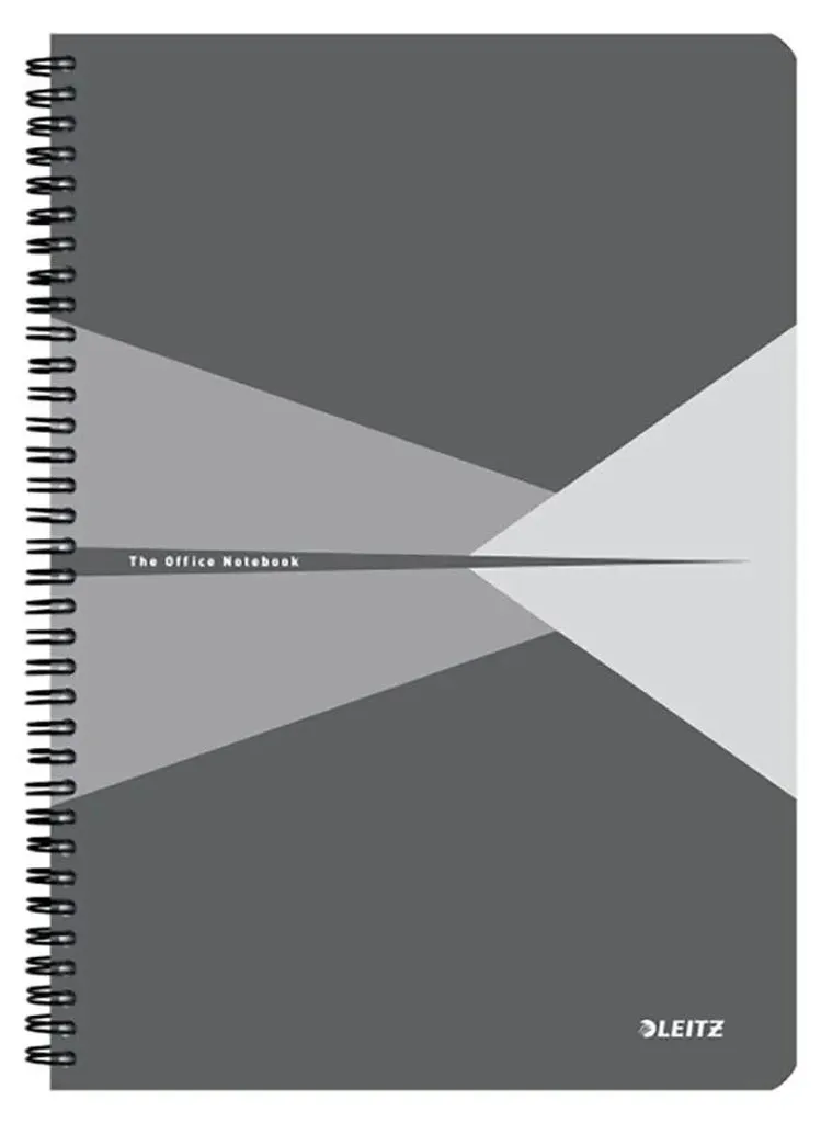 Cahier de notes A4 Leitz Gris motifs ligné 90 feuilles qualité WOW