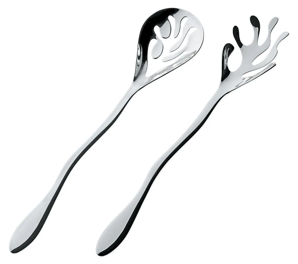 Alessi Mediterraneo ESI16SET Set Servizio Insalata Acciaio Inox