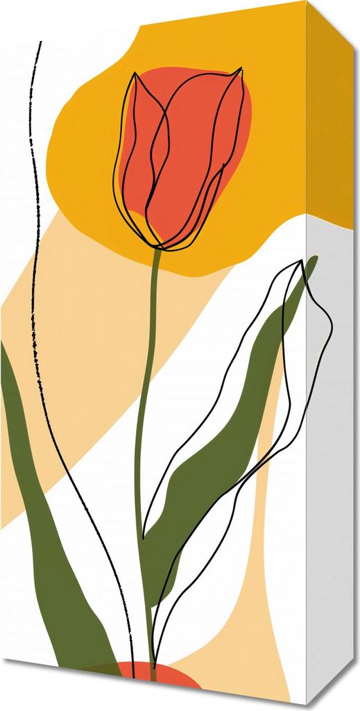 Bild 20x40cm Übertragener Tulpe