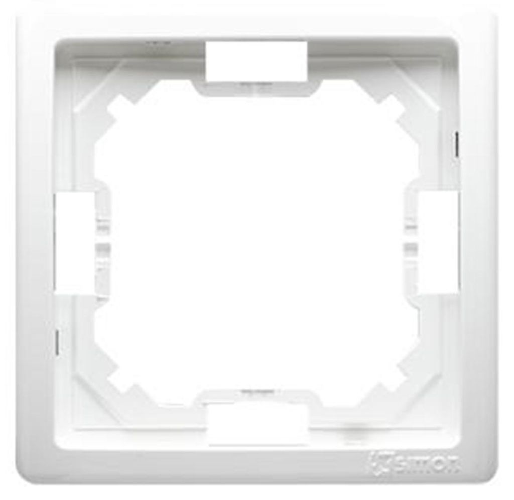 Einzelrahmen weiß Basic BMR1/11 Kontakt-Simon