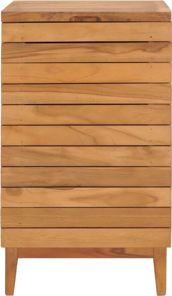 kôš na bielizeň vidaXL 40 × 40 × 70 cm Teakové masívne Obrázok produktu 
