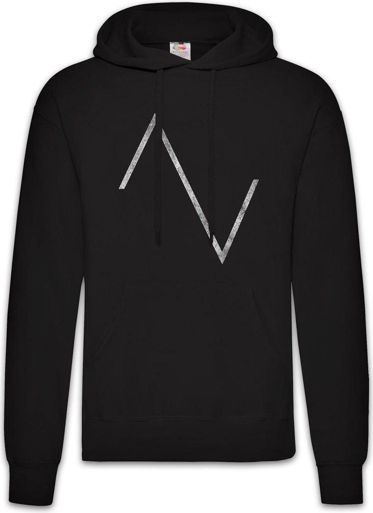 Urban Backwoods Wave Triangle, Herren Hoodie, Farbe: Schwarz, Größe: 2XL