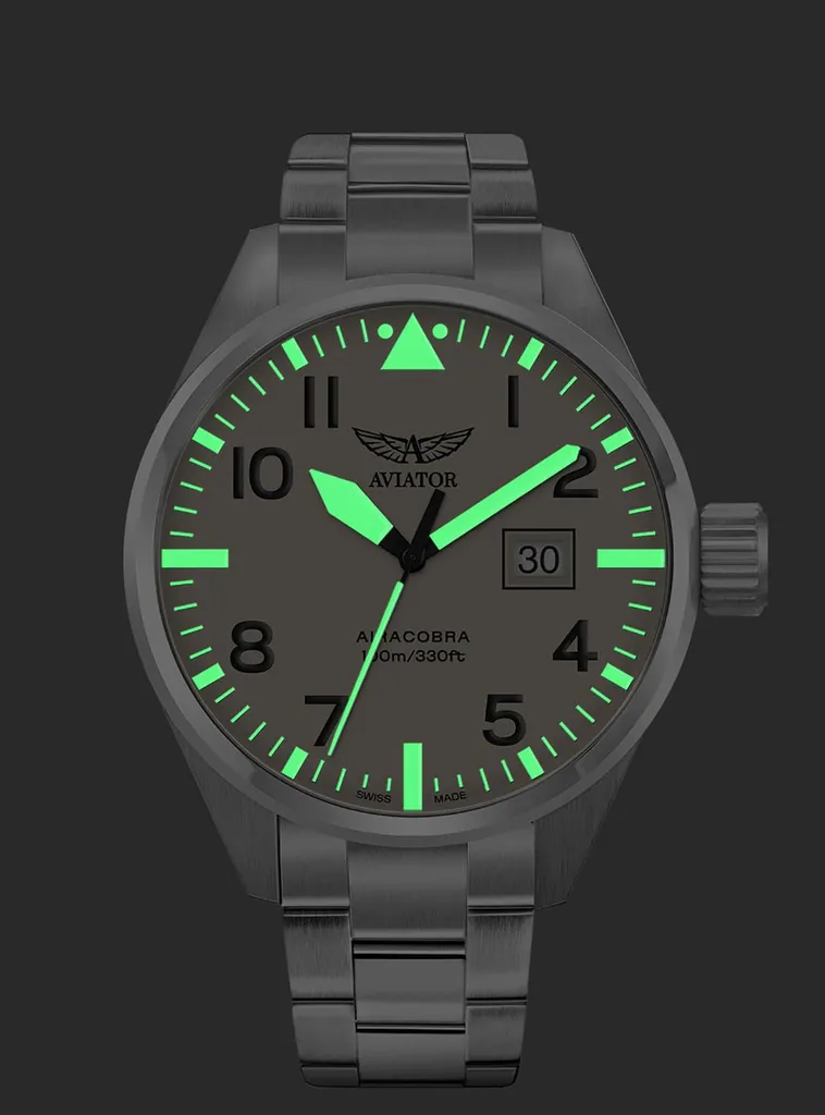 Montre Aviator argenté lisible et robuste : finis les cadrans fragiles - 5