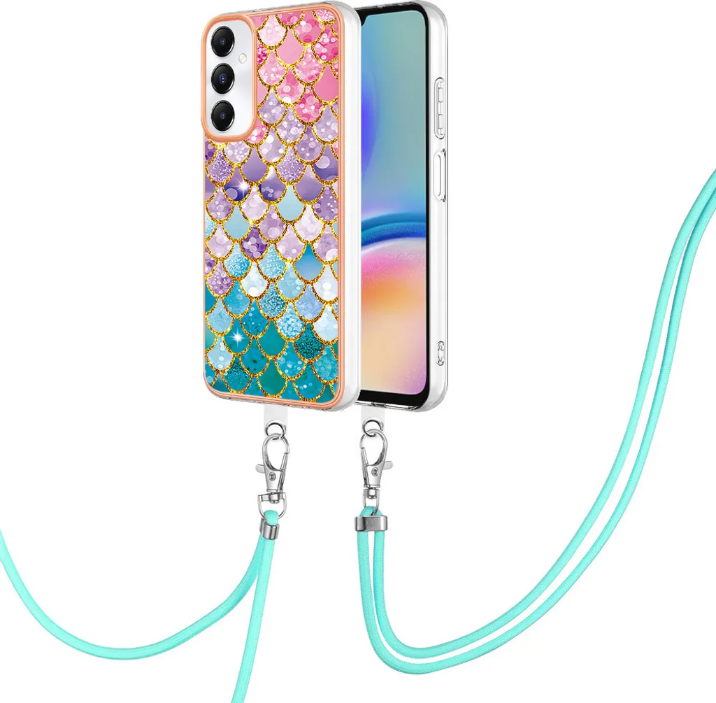 Custodia Colorata Samsung A05S con Tracolla: Mai più Cadute!
