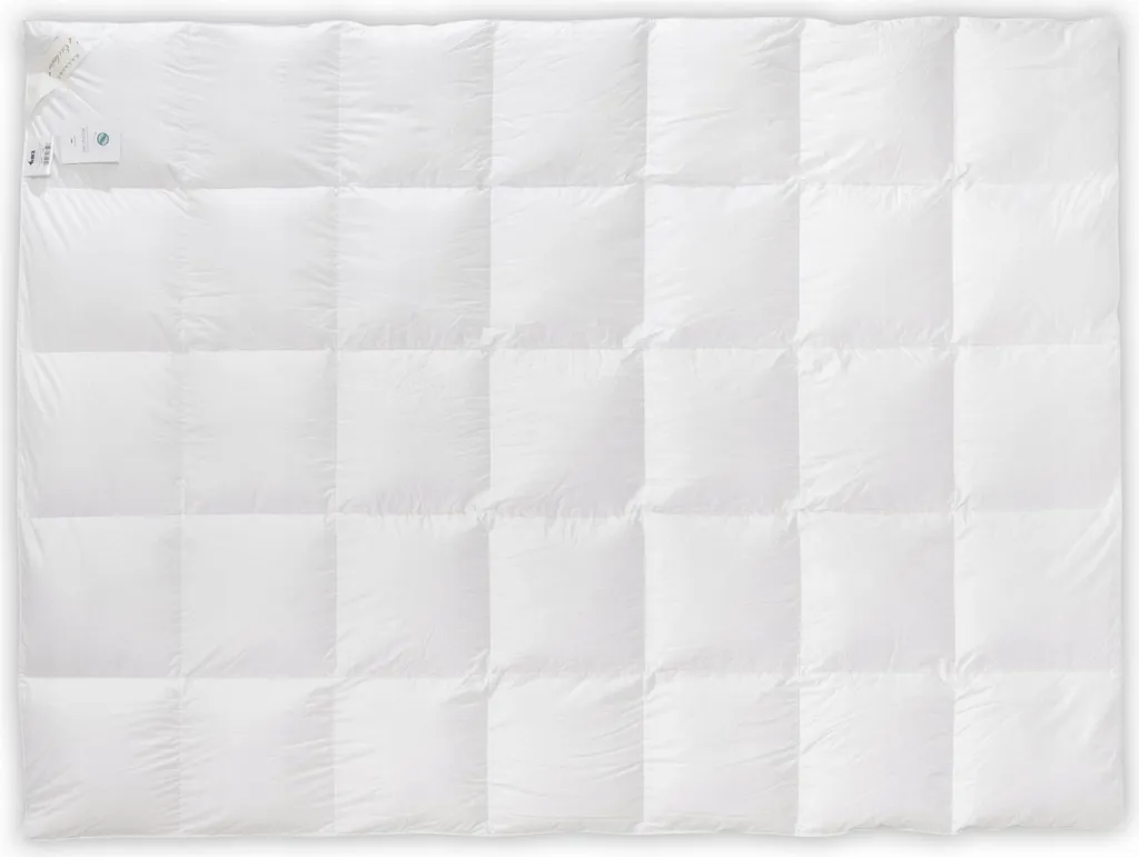 Couverture en duvet AMZ Basic+ blanc 135x200 cm 1100g pour toute l'année
