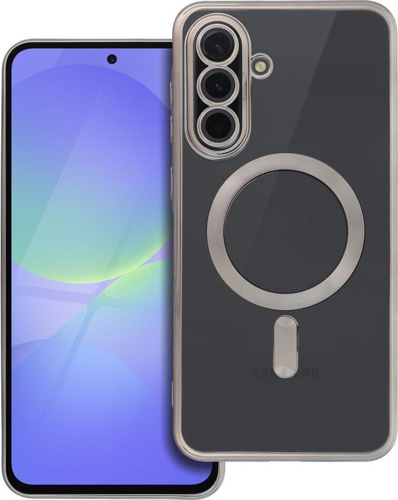 Case passend für Samsung A36 Electro Mag Cover kompatibel mit MagSafe titanium gray