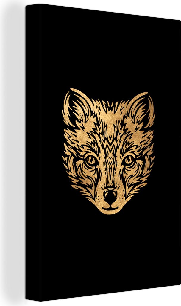 OneMillionCanvasses - Leinwandbilder - 90x140 cm, Bild - Fuchs - Tier, Wandbilder Kunstdruck Wanddekoration - Foto auf Leinwand - Gemälde auf Ho...