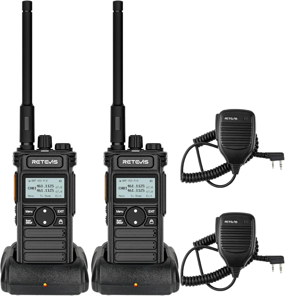 Retevis RT86S Talkie-walkie Longue Portée Version Mise à Niveau Type-C