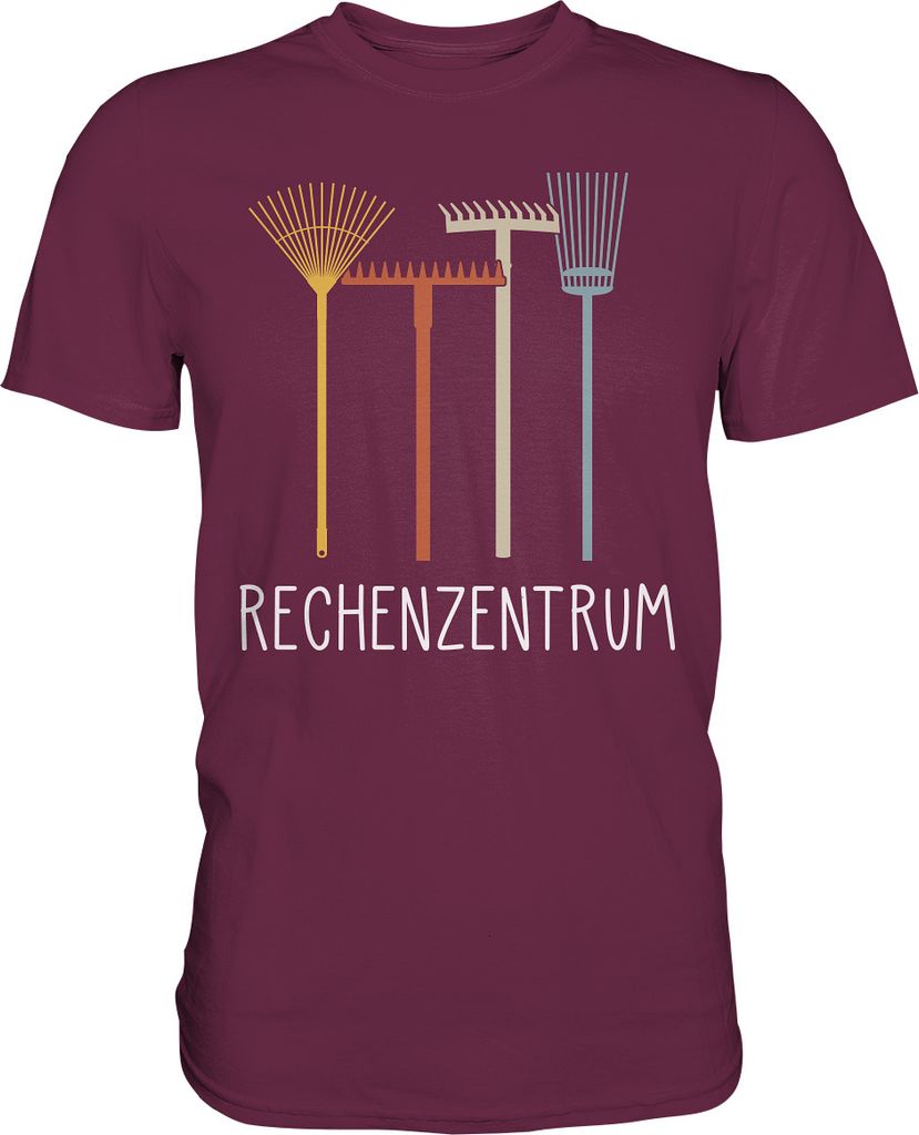 Rechenzentrum Gärtner Garten T-Shirt – Burgundy / M Produktbild 